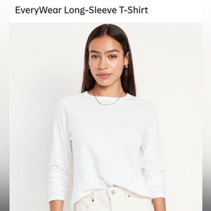 Old Navy White Rayon Oversized T-Shirt NWT 25"p2p